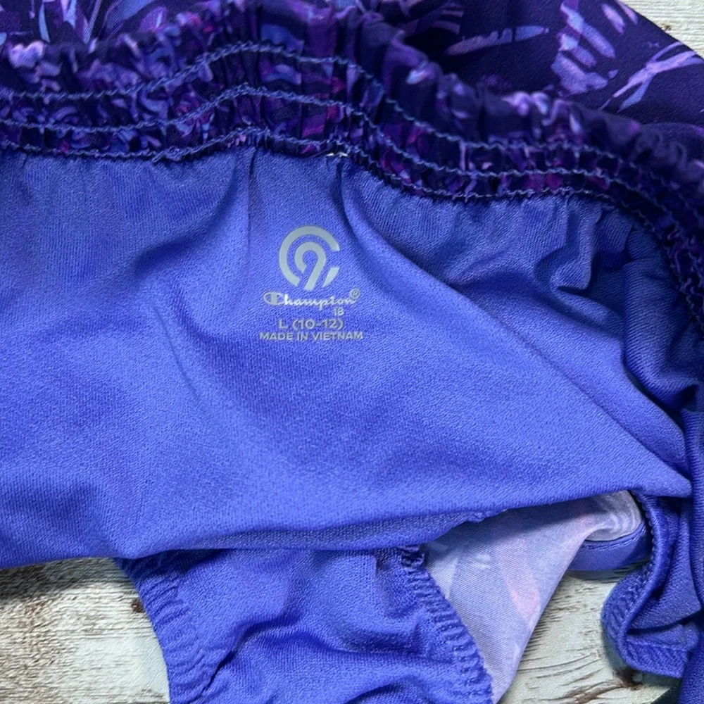 Champion Girls Athletic Shorts & Tank Top Bundle sz 10-12 Track Pink Purple